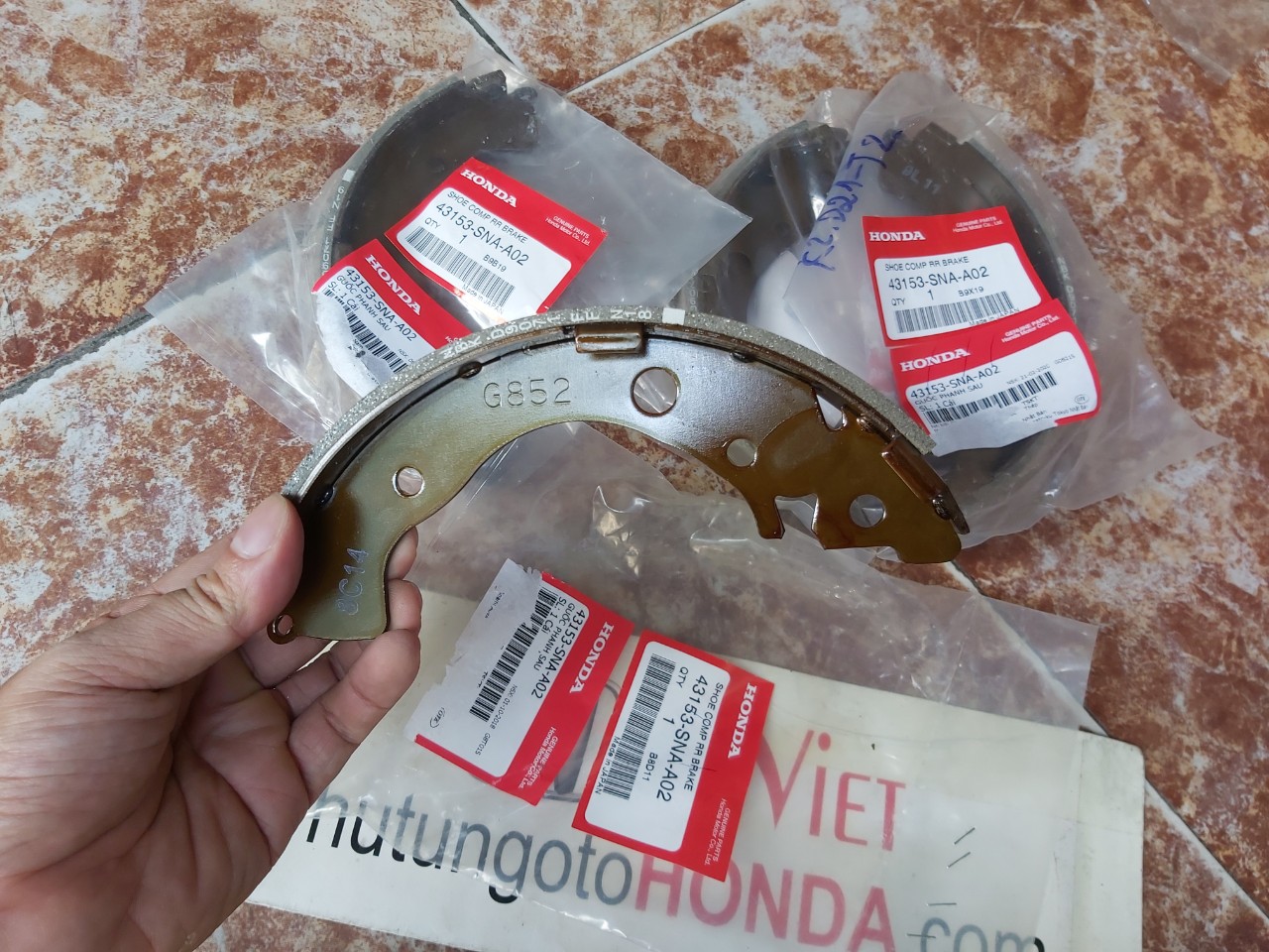 Guốc phanh sau xe Honda CITY